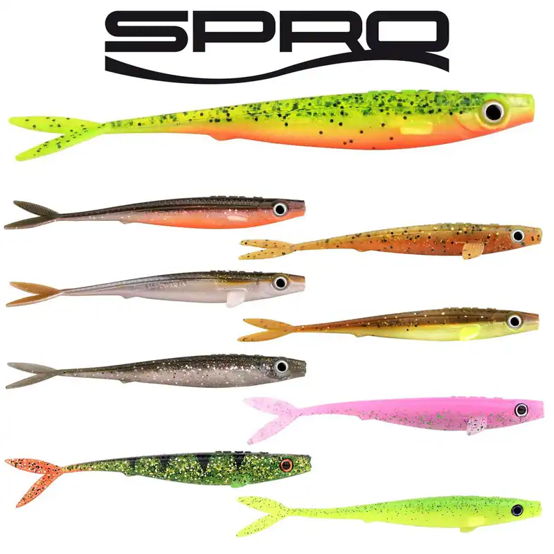 Spro Iris V-Power | UV Gummifisch | No Action Shad Vertical und Dropshot Angeln – neu – Sonstiges – überwiegend weiß – Foto…