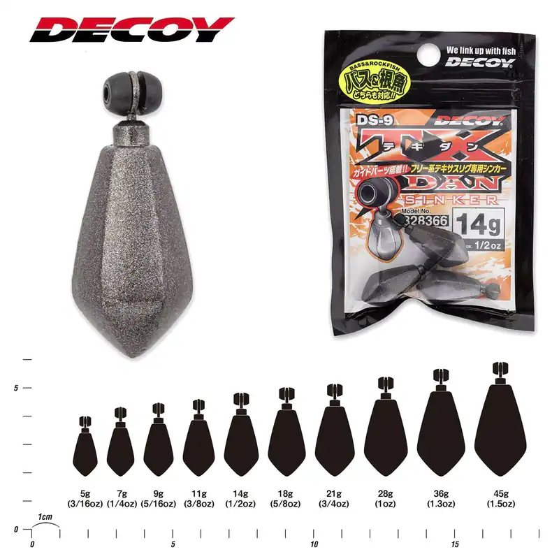 DECOY TX-DAN Sinker DS-9 Freilauf | 3,5g bis 14g | Laufwirbel + Gewicht Free Rig – neu – Sonstiges – überwiegend weiß…