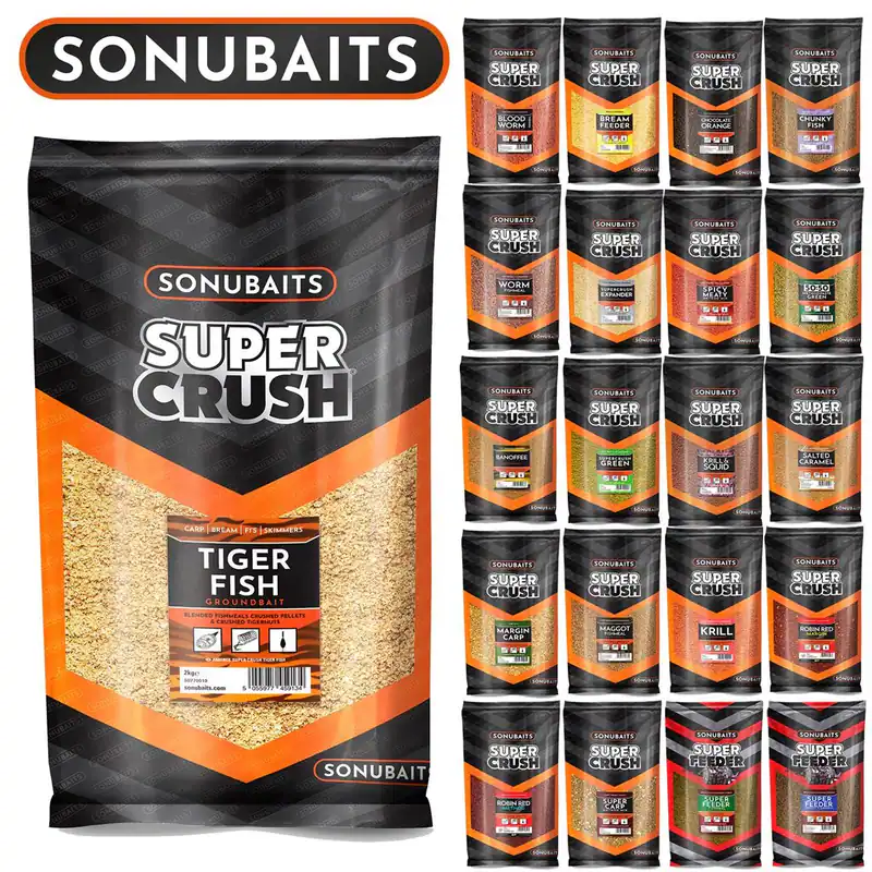 Sonubaits SuperCrush 2kg | Alle Sorten | Premium Futter Groundbait Grundfutter – neu – Sonstiges – überwiegend weiß – Foto…
