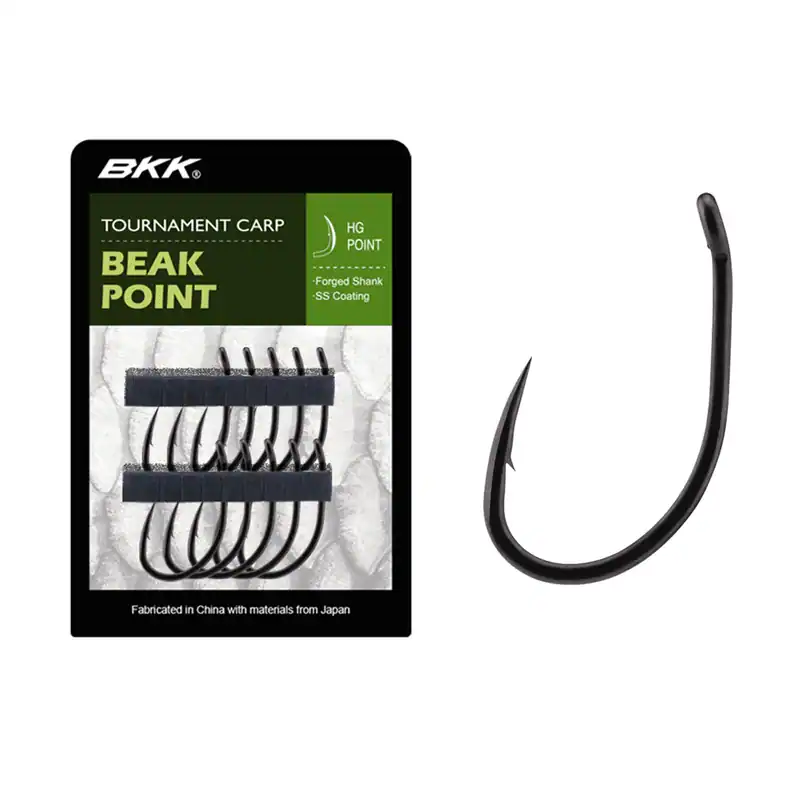 BKK Beak Point Karpfen Haken Carp Hook Angelhaken 10 Stk. Einzelhaken #1 bis #6 – neu – Sonstiges – überwiegend weiß