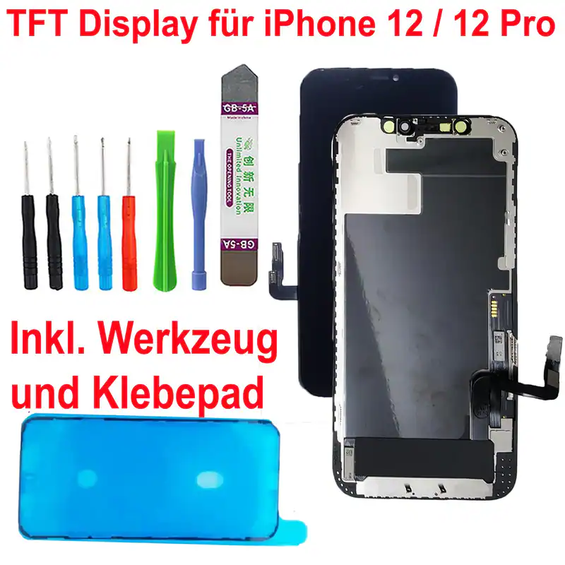 Display für iPhone 12 Pro GX FHD 3D LCD Retina Bildschirm + Werkzeug Set – neu – Handys & Telefone – überwiegend weiß