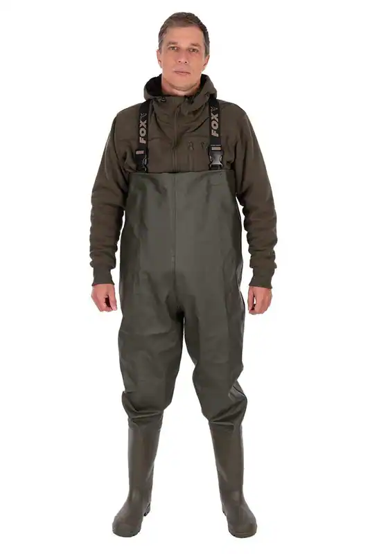 Fox Khaki Hd Waders Wathose mit Stiefel Angelhose Gr. 41 - 46 Wasserdicht Teich – neu – Sonstiges – überwiegend weiß – Foto…