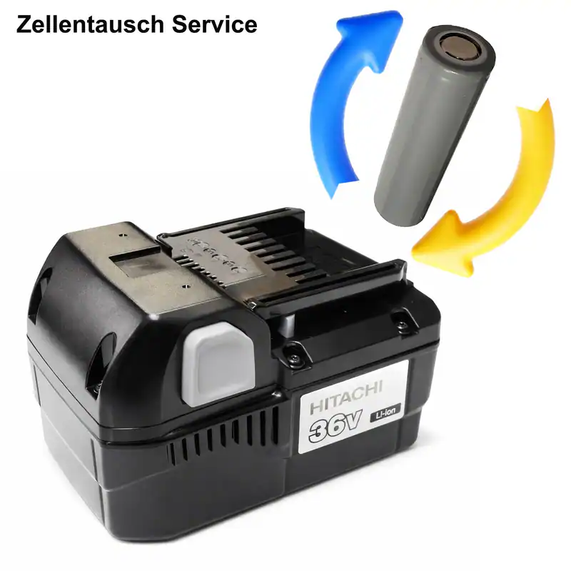 Hitachi Akku Reparatur Zellentausch 36V Li BSL 3625 mit 2,5Ah 2500mAh