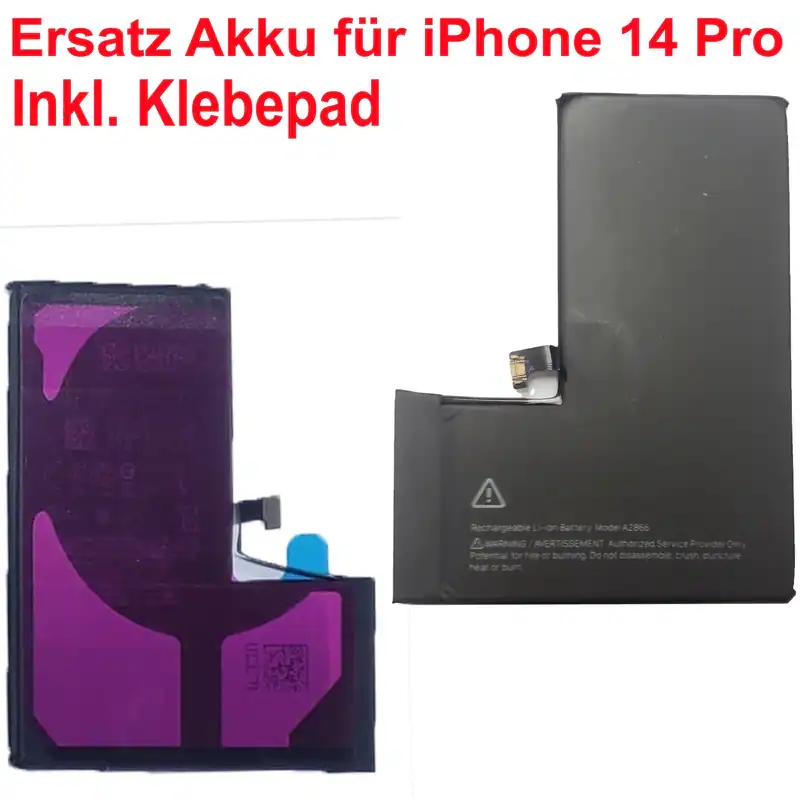 Akku für iPhone 14 Pro Batterie Akku Battery ersetzt A2866 3283 mAh