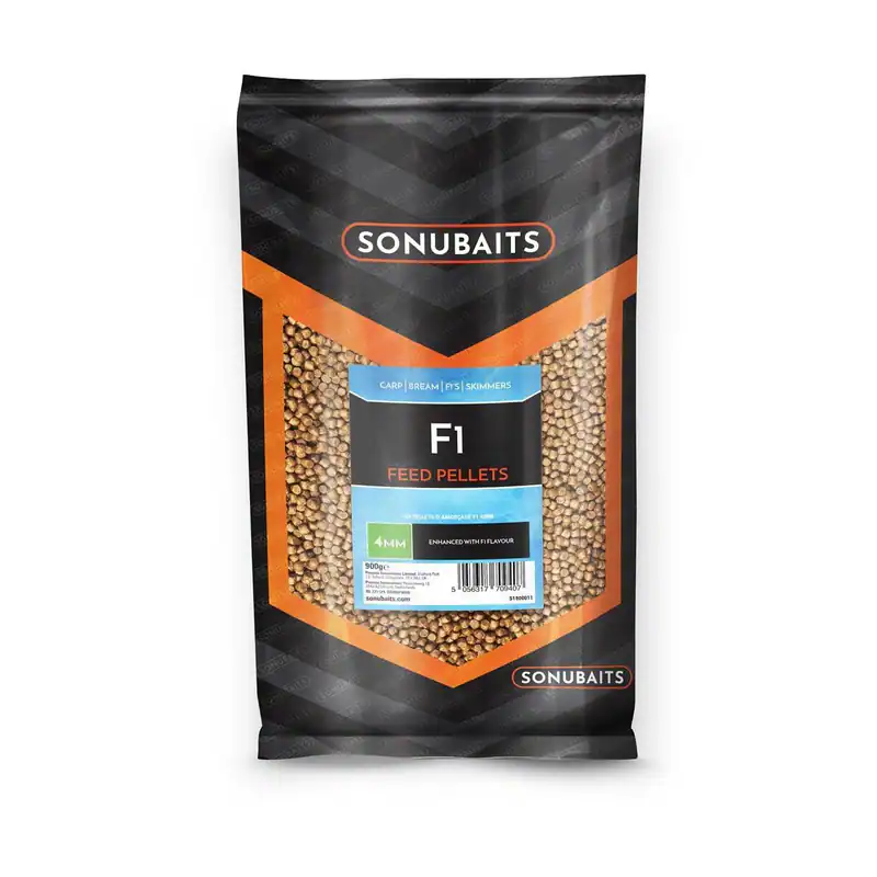 Sonubaits F1 Feed Pellet 900g Futter Karpfen Pellets Alle Größen 2mm 4mm 6mm