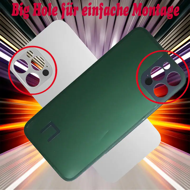 Akkudeckel für iPhone 12 Pro Big Hole Backcover Ruckcover Ruckoberschale