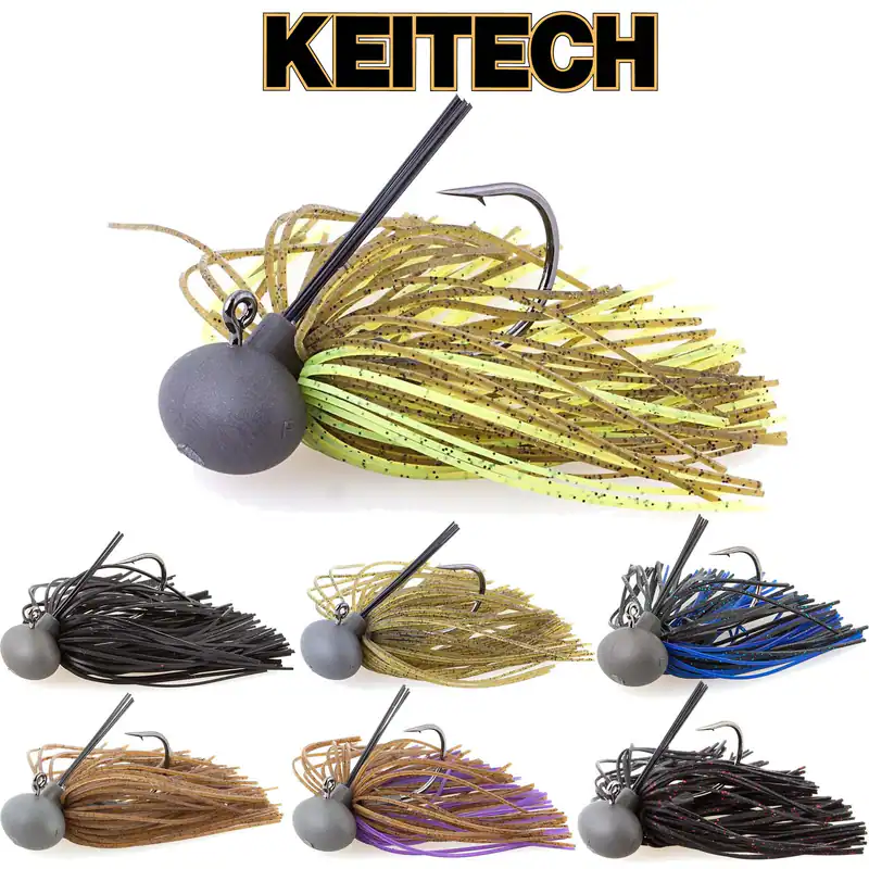Keitech Tungsten Rubber Jig Model II (Version 2) 7g 9g 11g 14g Fransen Skirted