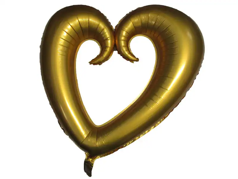 Folienballon Herz Heliumballon Valentinestag Geburtstag Hochzeit Farbauswal Gold