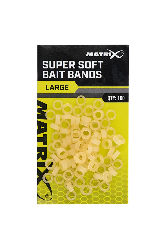 Matrix Super Soft Bait Bands Large 100 Stk. Köderbänder Pellets Caster 1,5mm