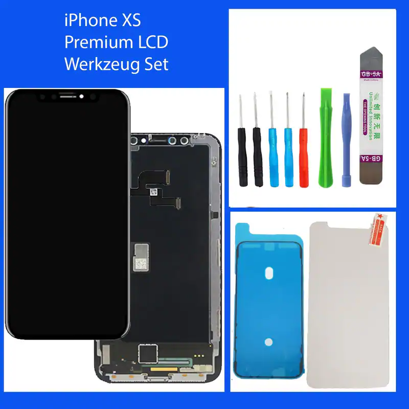 Display für iPhone XS HD 3D LCD SCHWARZ Black Bildschirm + Werkzeug