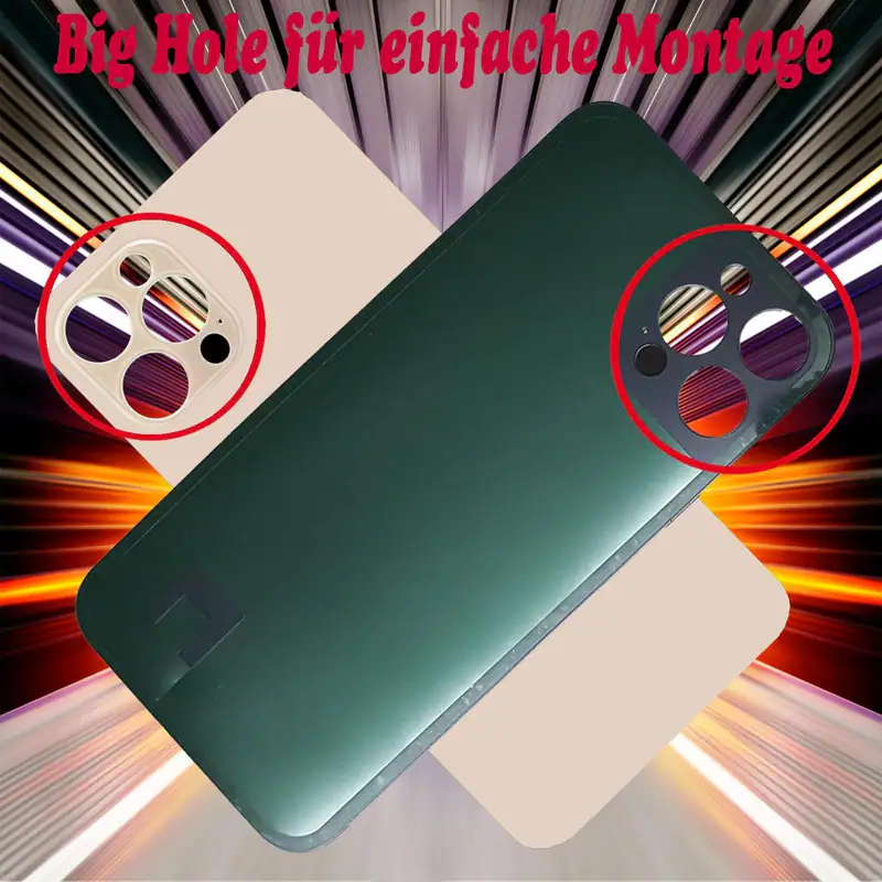 Akkudeckel für iPhone 13 Pro Big Hole Backcover Ruckcover Ruckoberschale