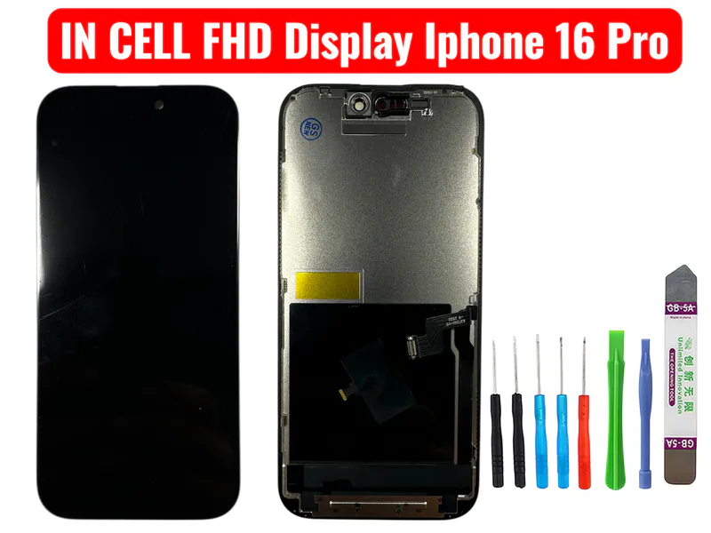 Display Für iPhone 16 Pro LCD InCell Display Bildschirm Schwarz + Werkzeug