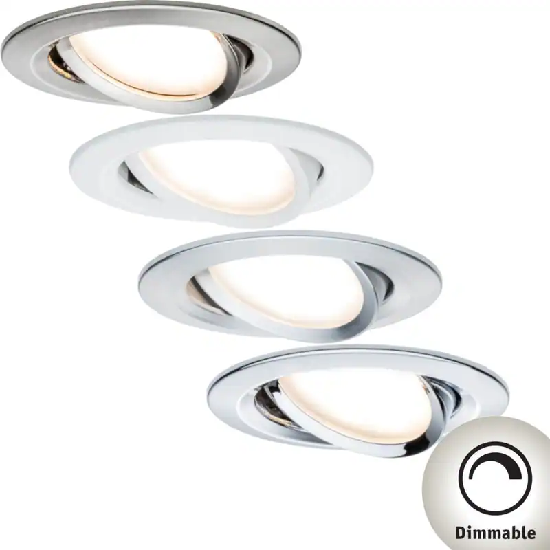 Paulmann Einbauleuchte Nova Coin 3-Stufen-Dimmbar IP23 rund 6,5W schwenkbar LED