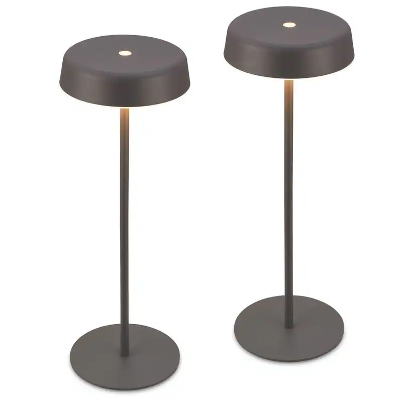 2er Set LED Tischlampe Akku LED Tischleuchte Kabellos Dimmbar Touch IP44 Outdoor – neu – Möbel – überwiegend weiß