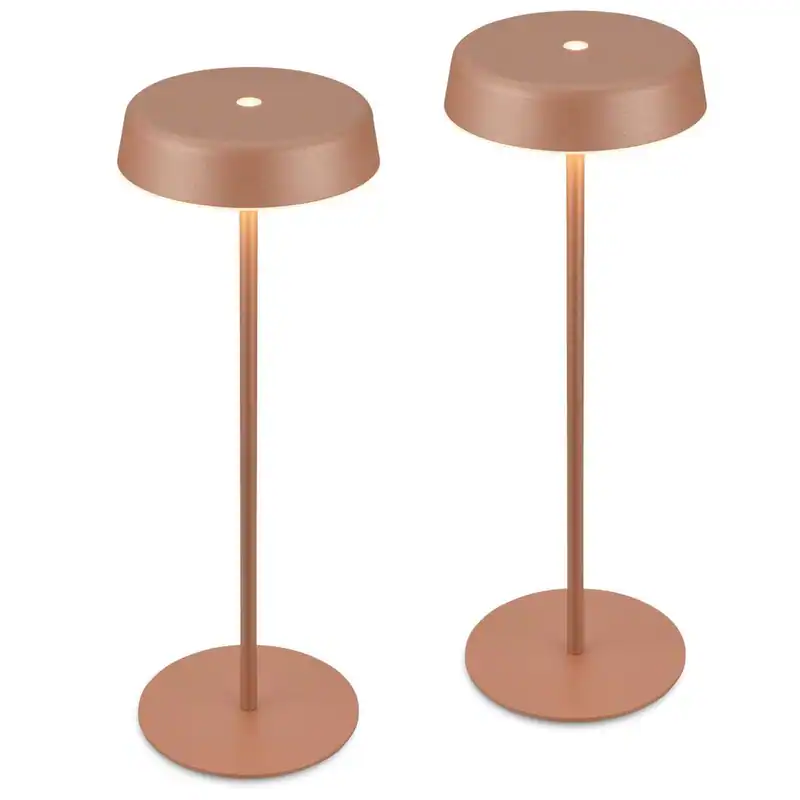 2er Set LED Tischlampe Akku LED Tischleuchte Kabellos Dimmbar Touch IP44 Outdoor – neu – Möbel – überwiegend weiß