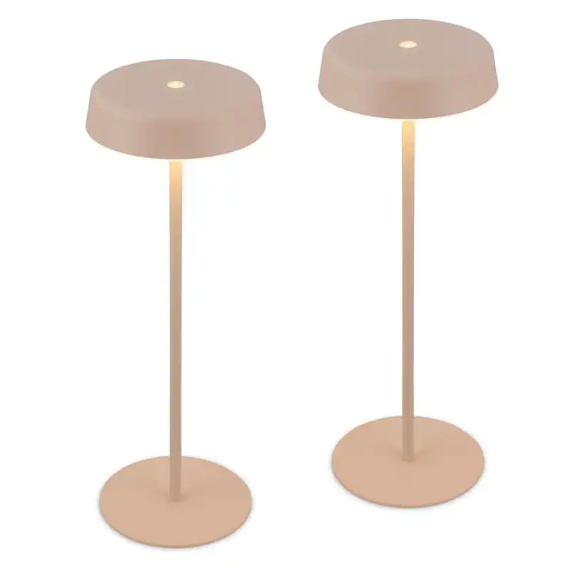 2er Set LED Tischlampe Akku LED Tischleuchte Kabellos Dimmbar Touch IP44 Outdoor – neu – Möbel – überwiegend weiß