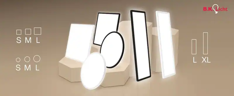 LED Panel Deckenleuchte flach IP44 Weiß Deckenlampe 24-98cm Neutralweiß Bad