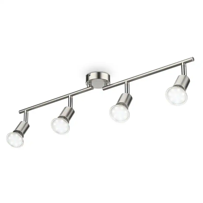 LED Deckenspot Wohnzimmer GU10 Metall Lampe Deckenleuchte schwenkbar 4-flammig