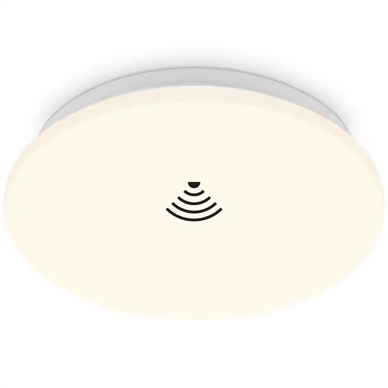 LED Deckenleuchte Bewegungsmelder Deckenlampe IP20 12W 27 x 6 cm Warm Weiß