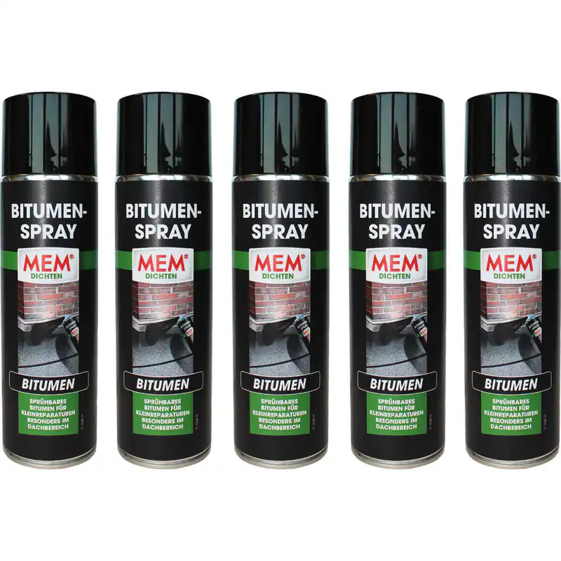 MEM Bitumen-Spray 500 ml Unterbodenschutz Dach abdichten bis zu 5St=21,20/l NEU