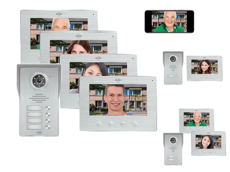 Türklingel mit Gegensprechanlagen Kamera und Türöffner - IP Videosprechanlagen