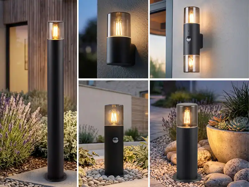 Außenlampen mit / ohne Bewegungsmelder, Terrassenlampen, Carport Beleuchtung