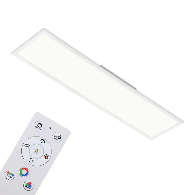 LED Deckenleuchte Deckenlampe Panel Dimmbar CCT Fernbedienung 4100lm 120cm Weiß