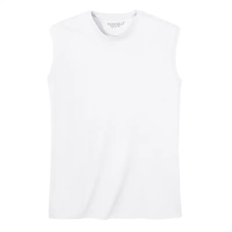 Redfield XXL Muskelshirt weiß Übergröße