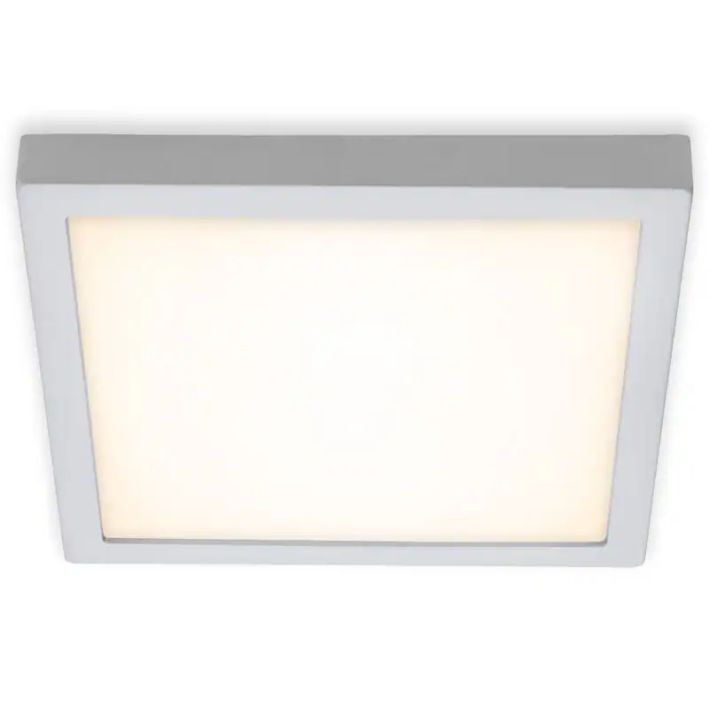 LED Deckenleuchte Aufbauleuchte Warmweißes Licht Flaches Design 30cm Chrom Matt