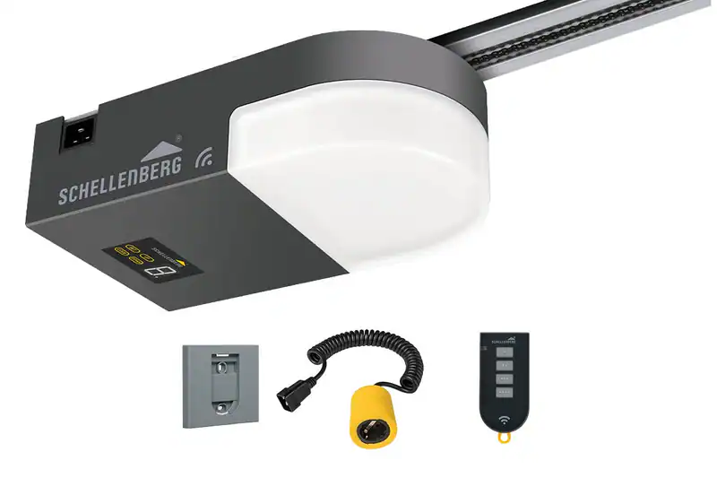 Garagentorantrieb Set Drive M mit Schiene Spiralkabel Handsender Wandhalter