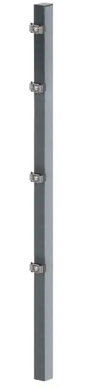 Alberts Zaunpfosten 60 x 40 mm 3 Farben zum Aufschrauben Doppelstabmatten Zäune