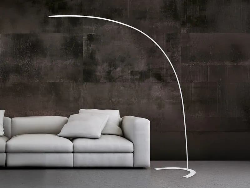 LED Bogenlampe dimmbar große Ausladung Stehlampen für Esstisch Wohnzimmerlampen