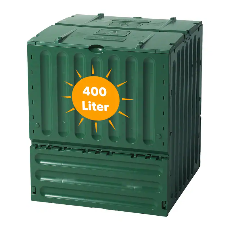Komposter Gartenkomposter Schnellkomposter 400L 600L Kunststoff anthrazit grün