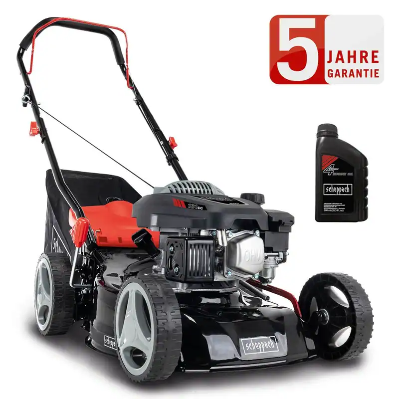 Scheppach Benzin Rasenmäher RM420 3in1 3,3PS Schnittbreite 42cm 0,6 L Öl