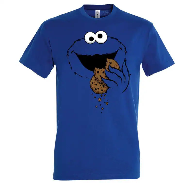 Youth Designz Kekse Monster Herren T-Shirt Print Logo Lustig Fun Cookie Krümel