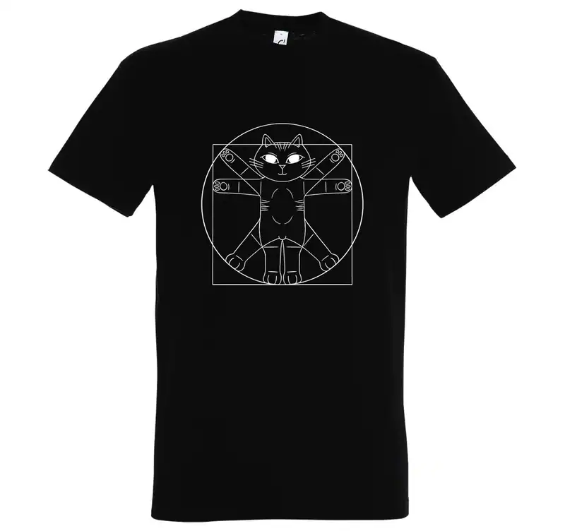Youth Designz Da Vinci Katze Herren T-Shirt Cool Lustig Fun Spruch Leonardo