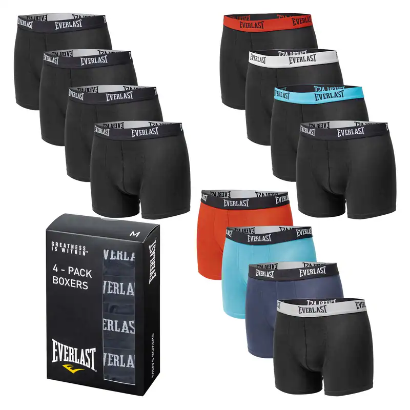 EVERLAST Herren Boxershorts 4er Pack aus Baumwolle