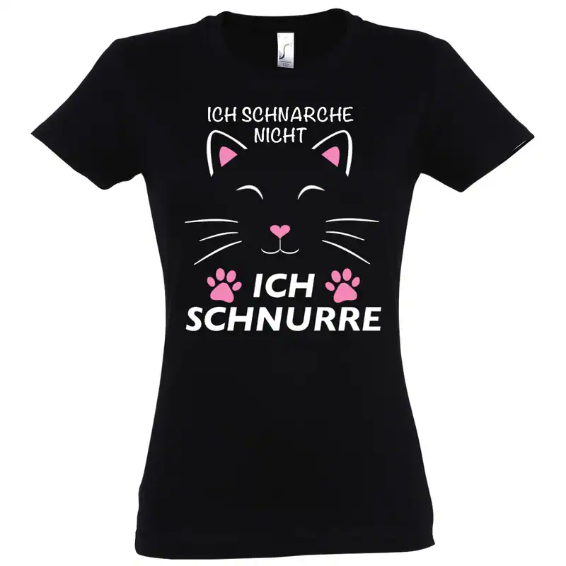 Youth Designz ich schnurre Damen T-Shirt Print Logo schnarchen Schlafen Süß Fun