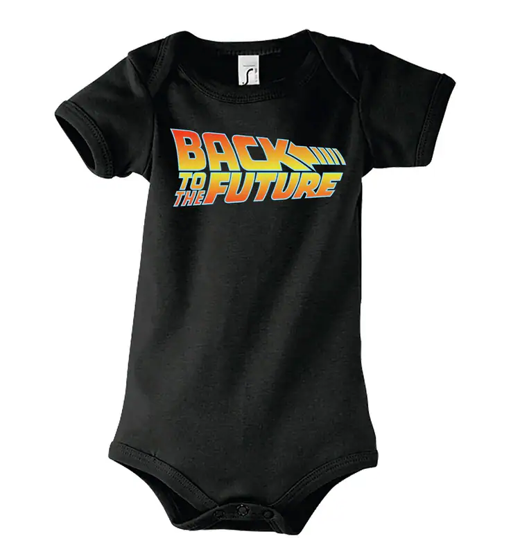 Youth Designz Baby Strampler Back to Future Print Body Film Zukunft Delorean Fun