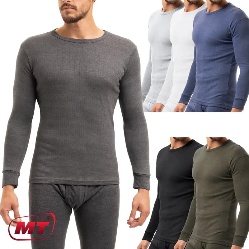 MT Herren Thermo Light Unterhemd Thermounterwäsche Langarm-Shirt