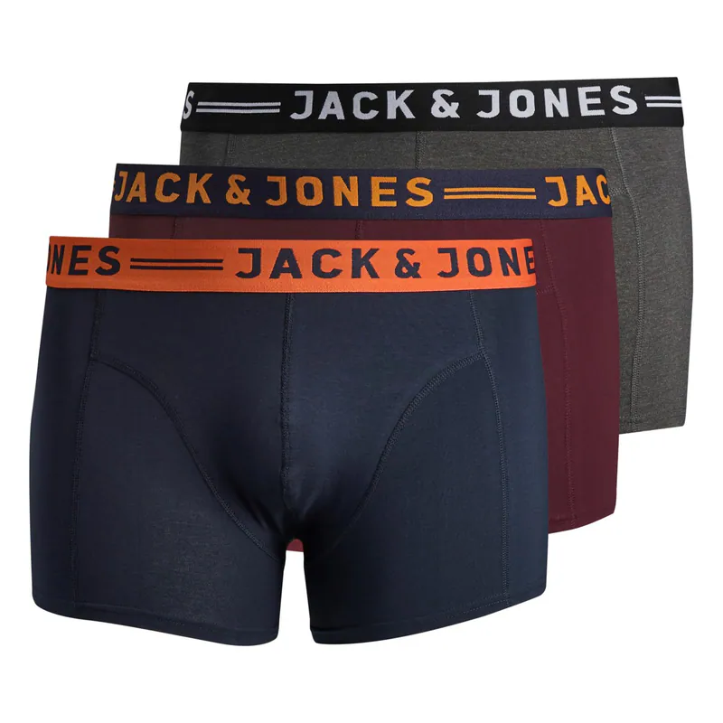 Jack&Jones 3er-Pack XXL Pants navy/weinrot/grau 3XL 4XL 5XL 6XL 7XL NEU
