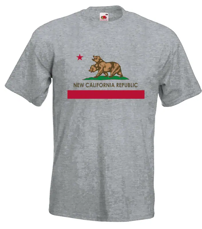 Youth Designz Herren T-Shirt New California Republic Logo Print USA Cali Spruch