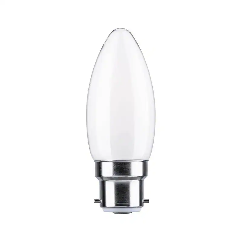 Paulmann LED Kerze, B22d, 4,7 W = 40 W, 470 lm, 2700 K Warmweiß, Ø 35 mm, Opal