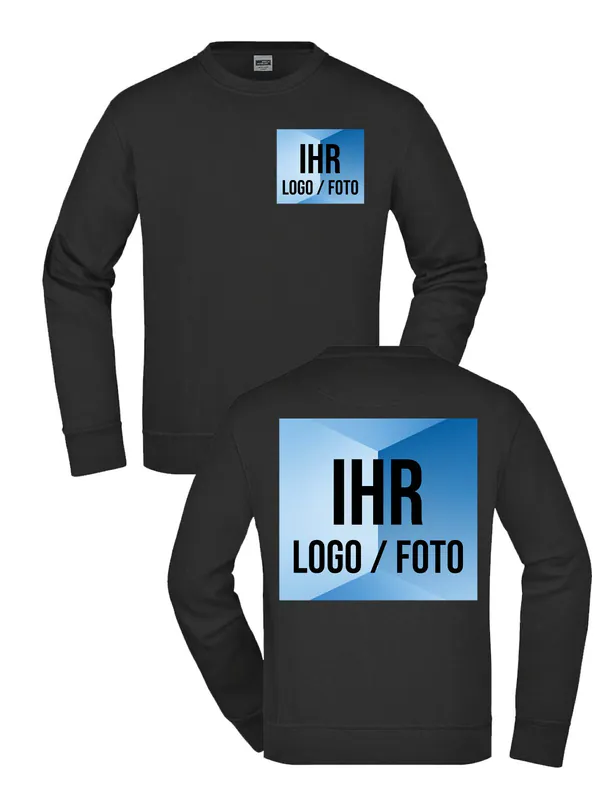Herren Workwear Sweatshirt Foto Personalisiert Geschenk Männer Arbeitskleidung