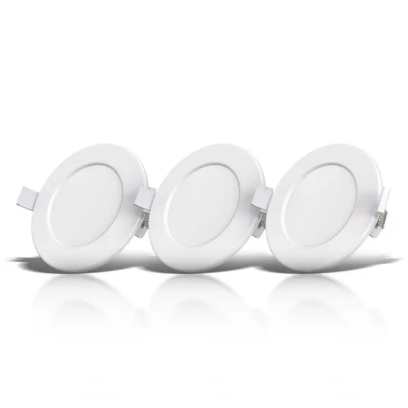 Einbaustrahler 3x LED Bad Einbauleuchten 6W Flach Spots Deckenspots IP44