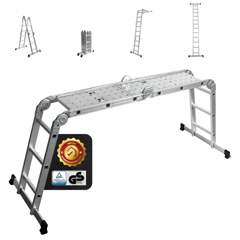Mehrzweckleiter Teleskopleiter Aluleiter 3x4 Allzweckleiter Stehleiter 339 cm