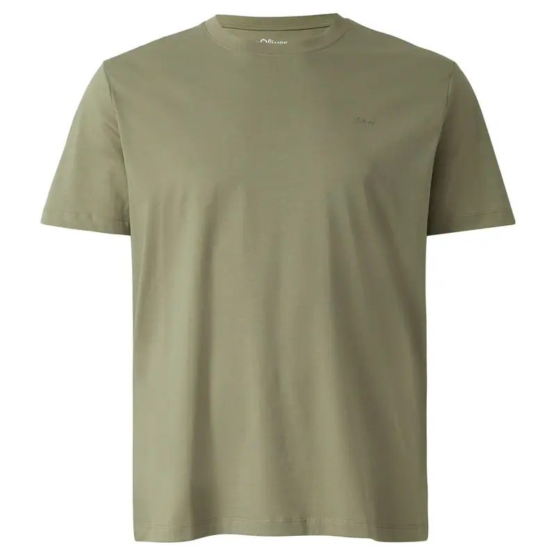 s.Oliver Übergrößen Basic-T-Shirt oliv