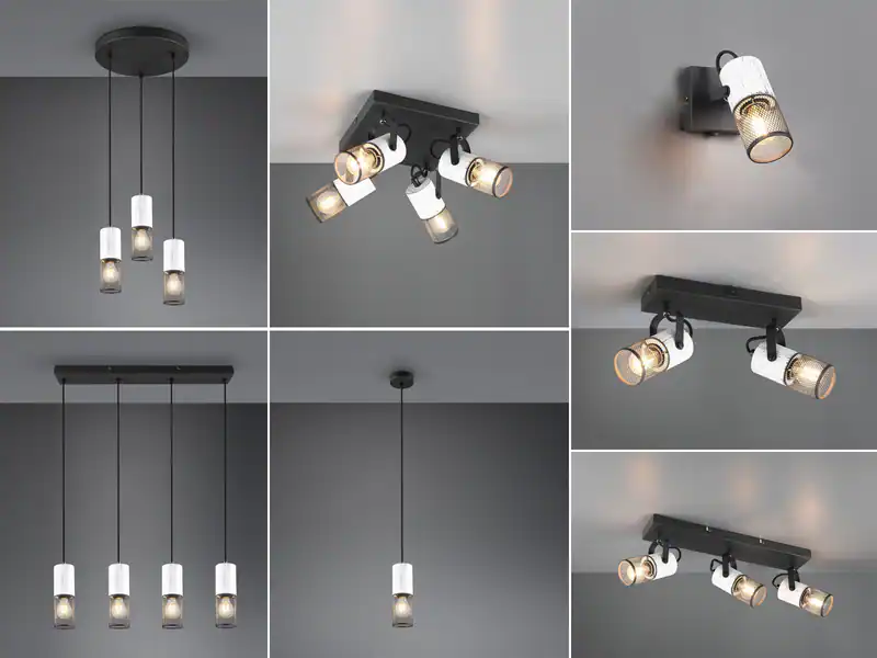 Moderne Industrial Lampen über Wohnzimmer Couchtisch, Pendellampen für Kochinsel