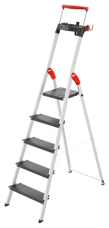 Hailo L100 TopLine Aluleiter Haushaltsleiter Sicherheits-Stehleiter klappbar