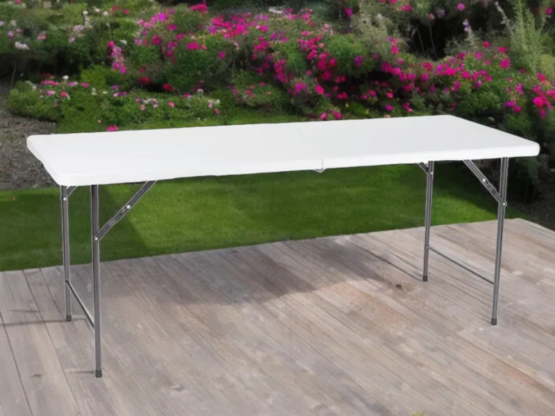 Klapptisch ROBUST & WETTERFEST 180cm lang Faltbar weiß, Garten Camping Tische